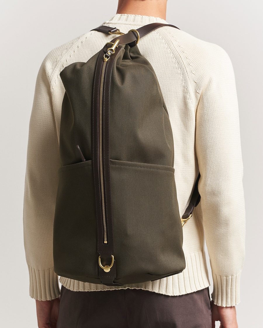 Uomini | Borse | Mismo | M/S Carpet Bag Army/Dark Brown