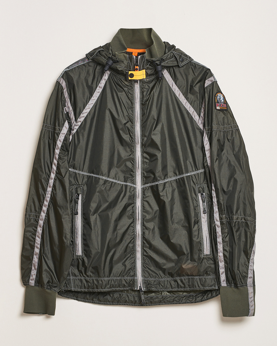 Uomini | Giacche | Parajumpers | Edge Nylon Double Ripstop Hooded Jacket Thyme Green