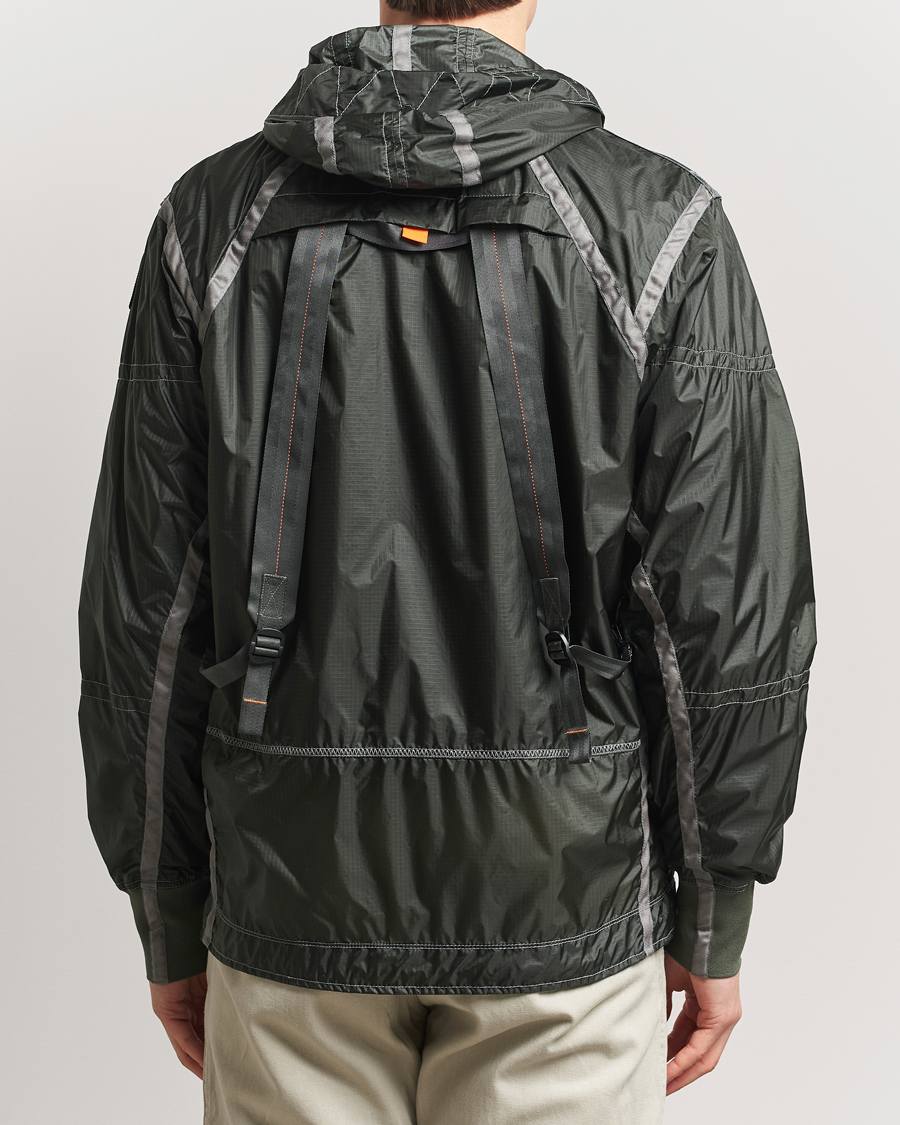 Uomini | Giacche | Parajumpers | Edge Nylon Double Ripstop Hooded Jacket Thyme Green