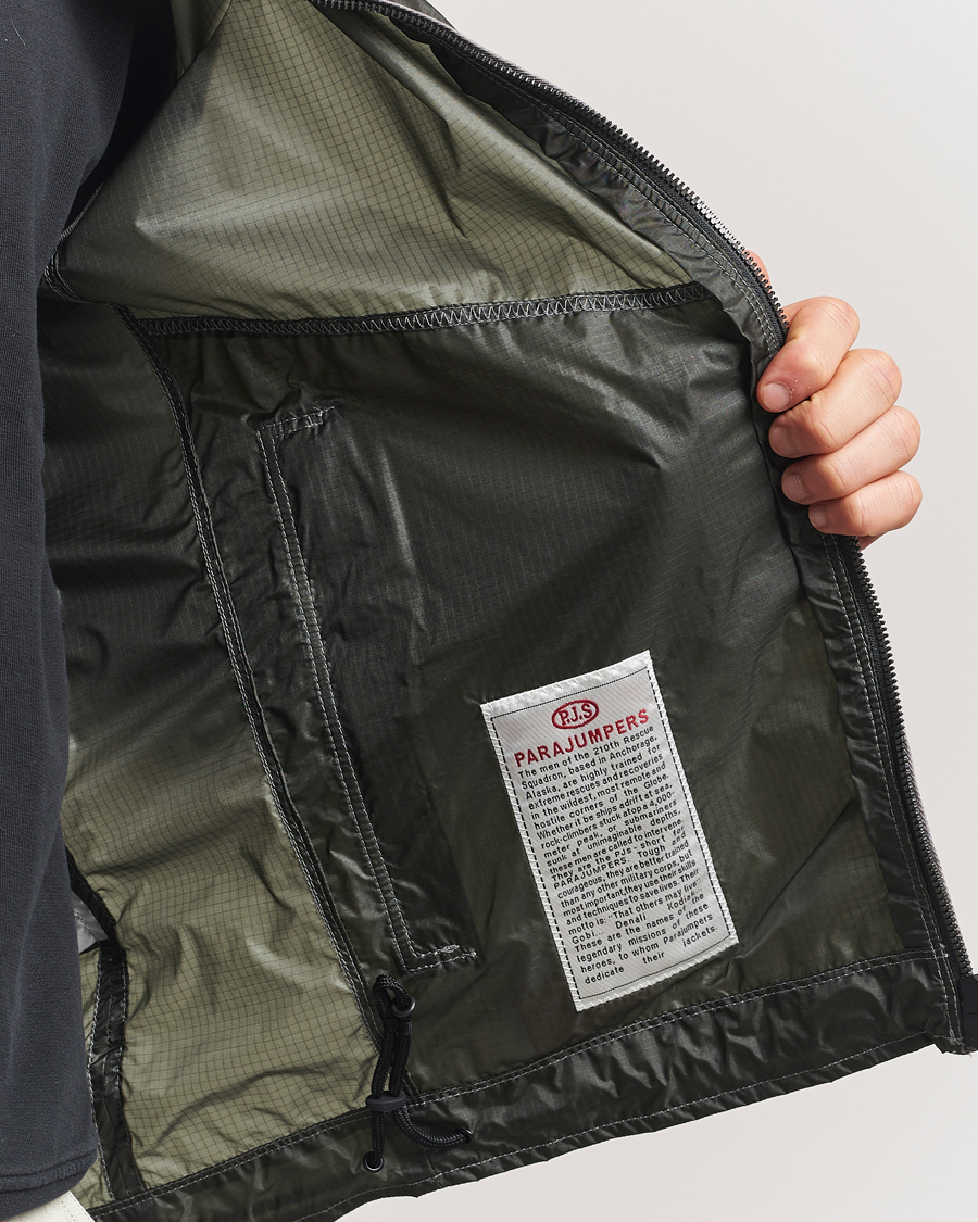 Uomini | Giacche | Parajumpers | Edge Nylon Double Ripstop Hooded Jacket Thyme Green