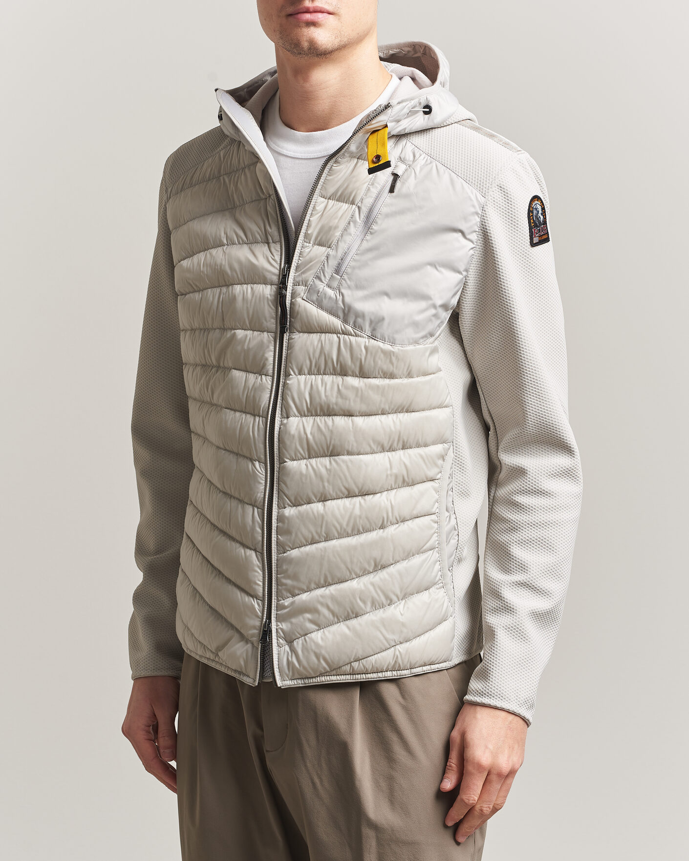 Uomini | Giacche | Parajumpers | Nolan Mesh Hooded Hybrid Ghiaccio