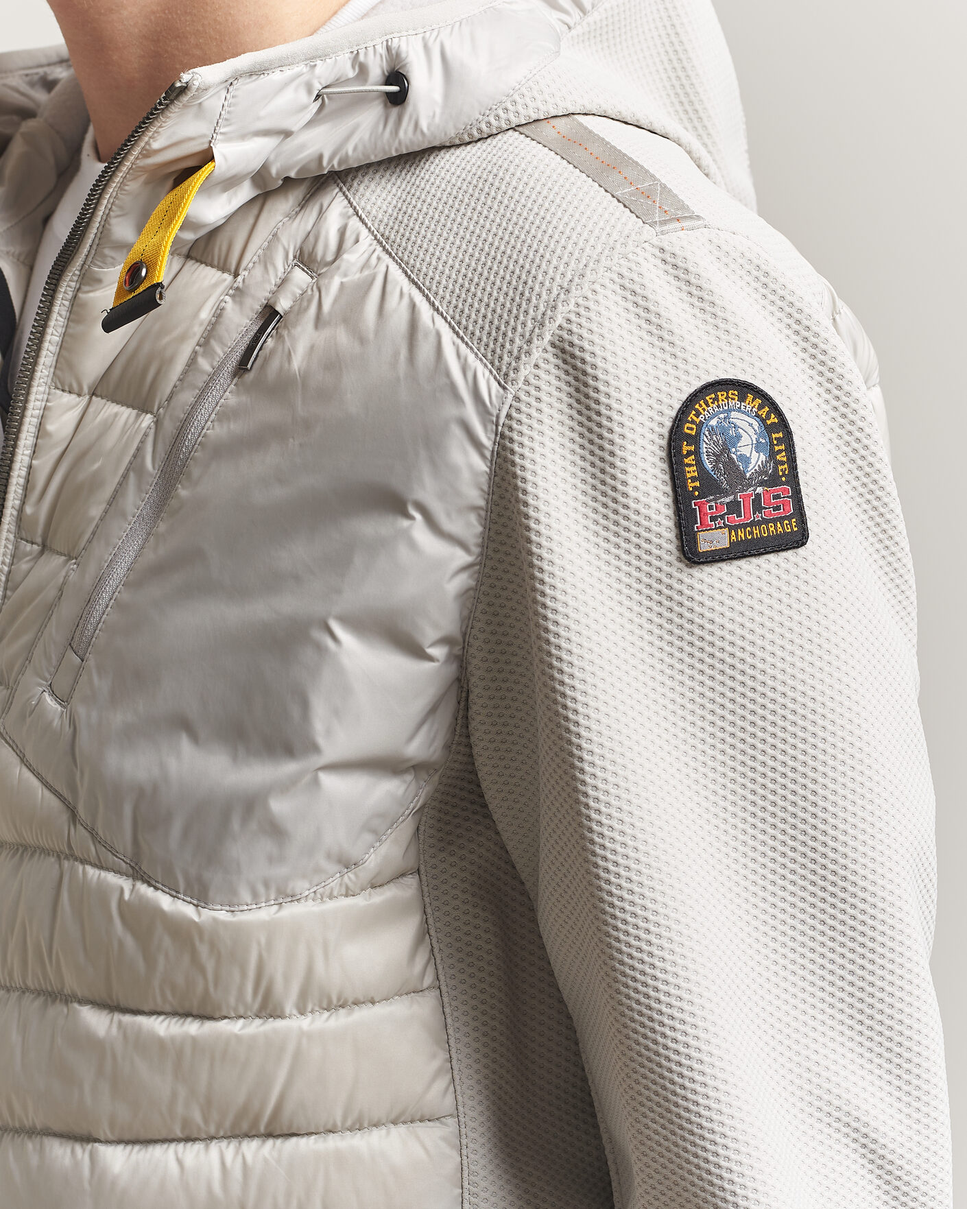 Uomini | Giacche | Parajumpers | Nolan Mesh Hooded Hybrid Ghiaccio