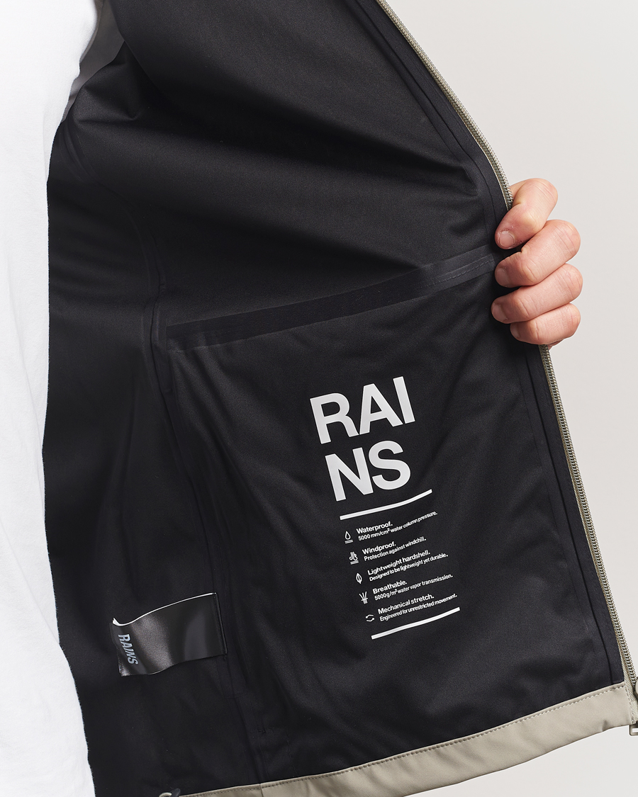 Uomini | Giacche | RAINS | Suva Hooded Waterproof Jacket Drift