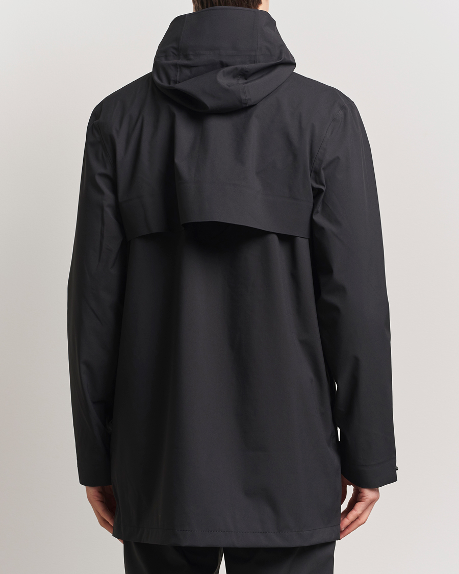 Uomini | Giacche | RAINS | Suva Hooded Waterproof Long Jacket Black