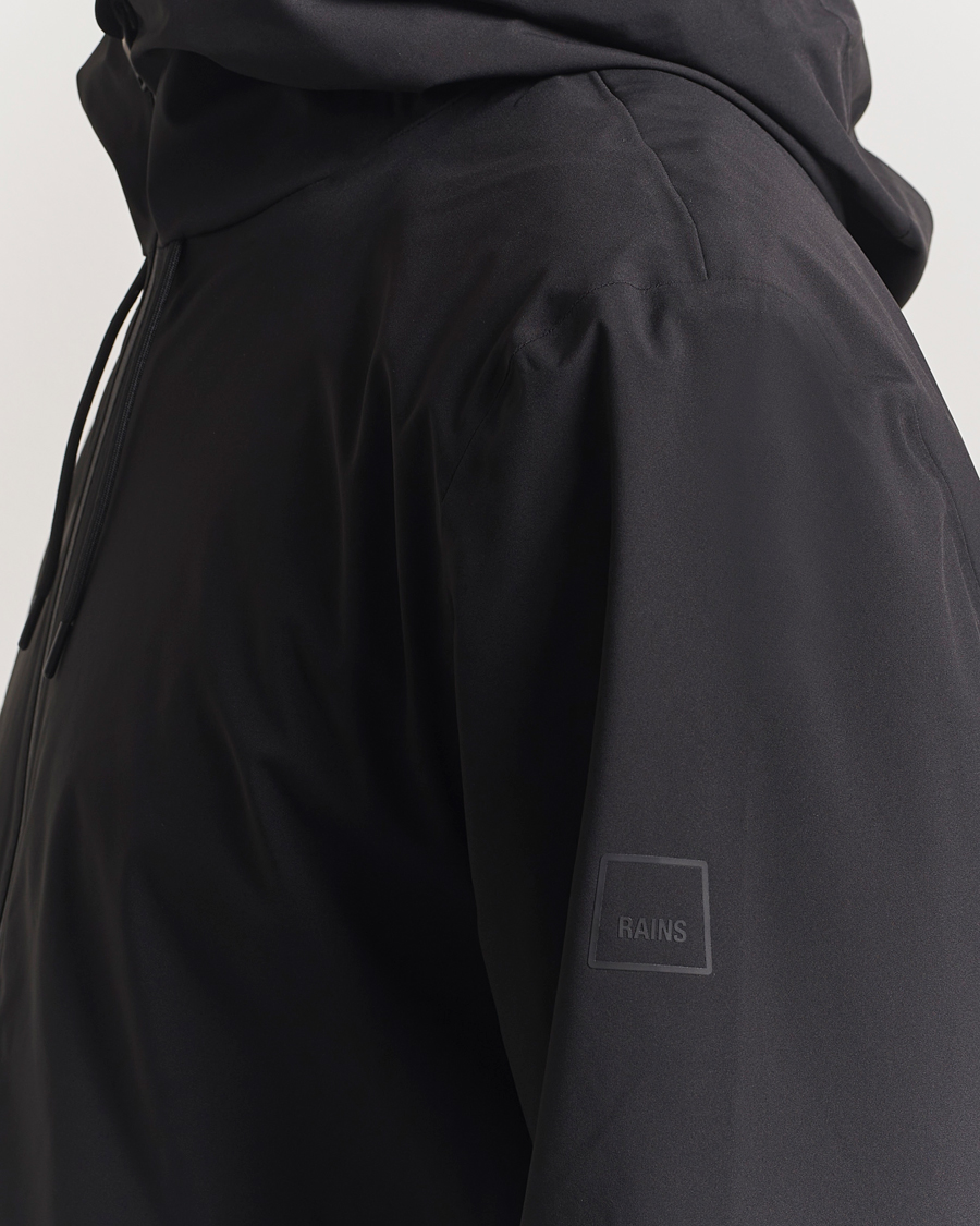 Uomini | Giacche | RAINS | Suva Hooded Waterproof Long Jacket Black