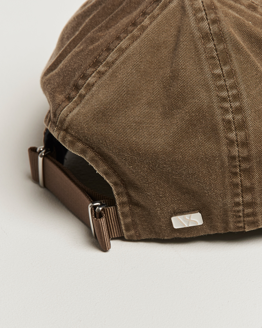 Uomini | Cappelli & Berretti | Varsity Headwear | Washed Cotton Baseball Cap Beige