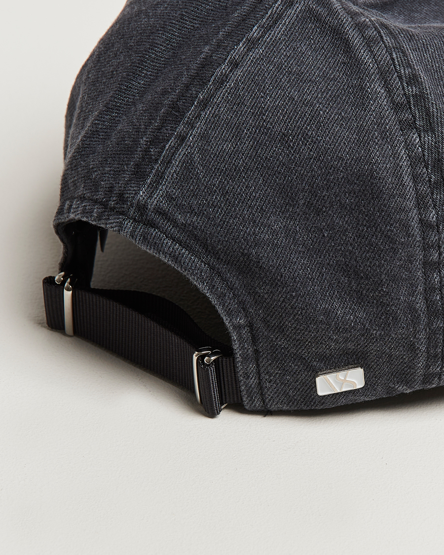 Uomini | Cappelli & Berretti | Varsity Headwear | Washed Denim Baseball Cap Black