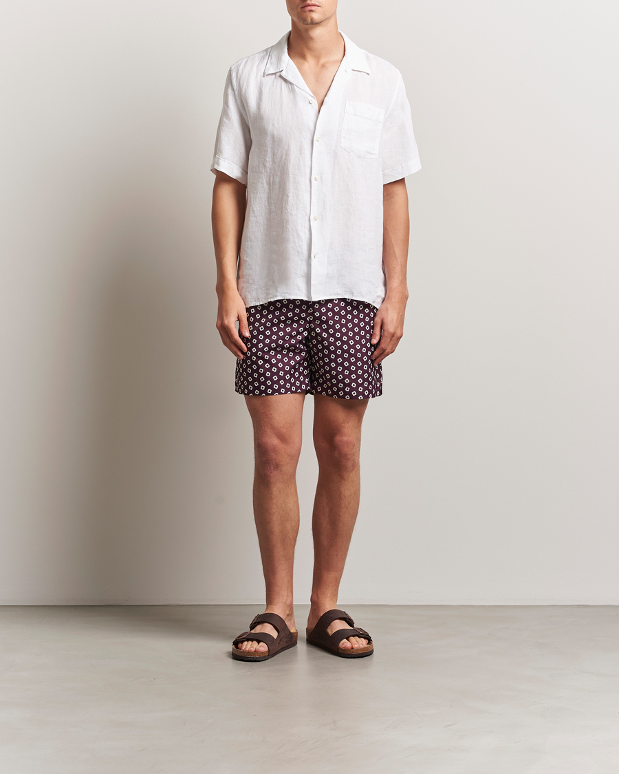 Uomini | Camicie | Vilebrequin | Charli Resort Short Sleeve Shirt Blanc