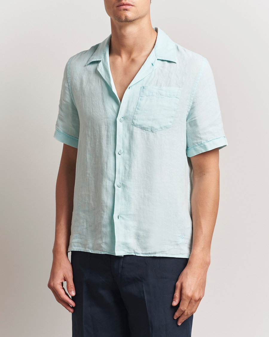 Uomini | Camicie | Vilebrequin | Charli Resort Short Sleeve Shirt Pacific