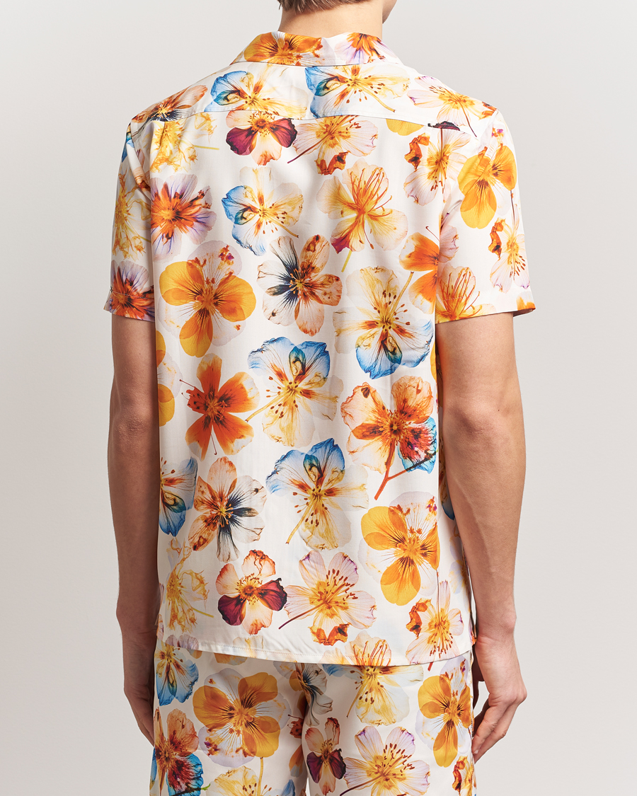 Uomini | Camicie | Orlebar Brown | Hibbert Oshibana Printed Shirt White Sand