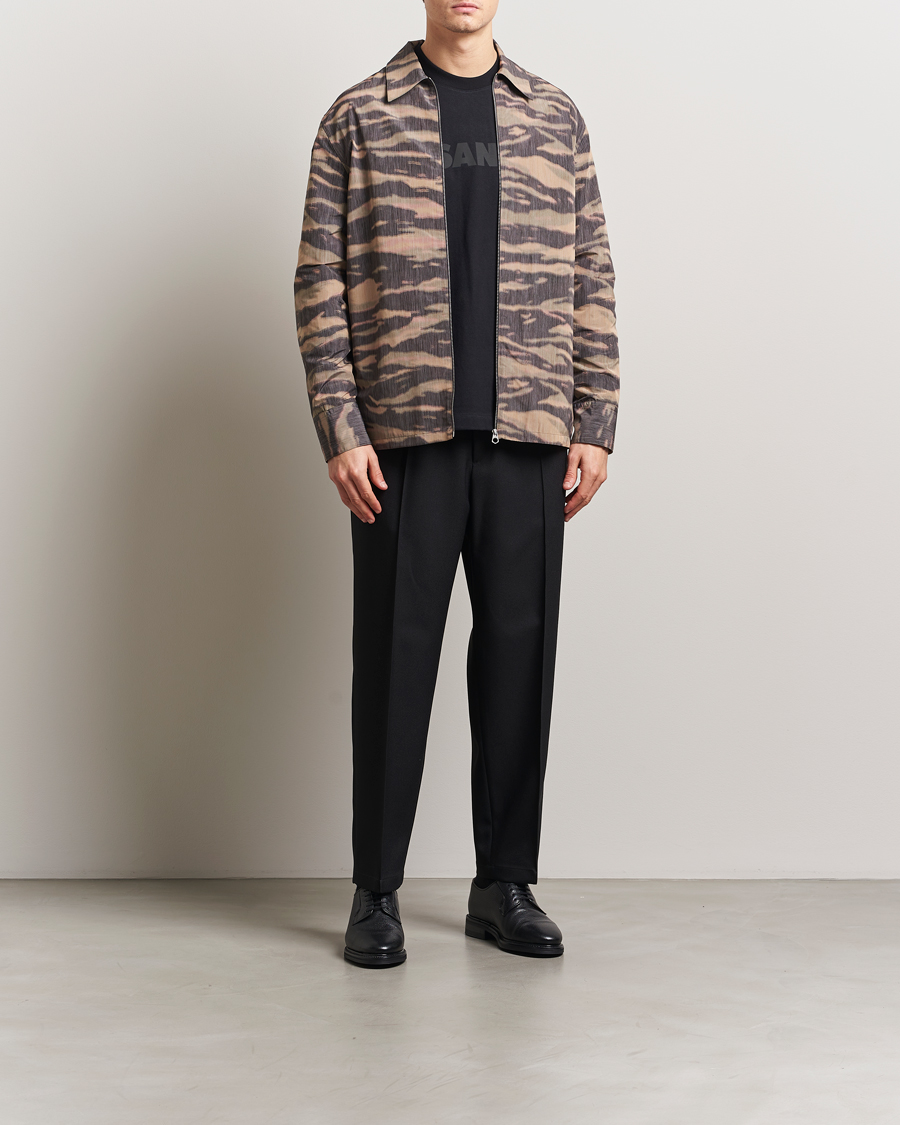 Uomini | Pantaloni | Jil Sander | Regular Fit Gabardine Trousers Black