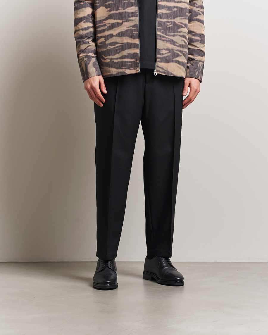 Uomini | Pantaloni | Jil Sander | Regular Fit Gabardine Trousers Black