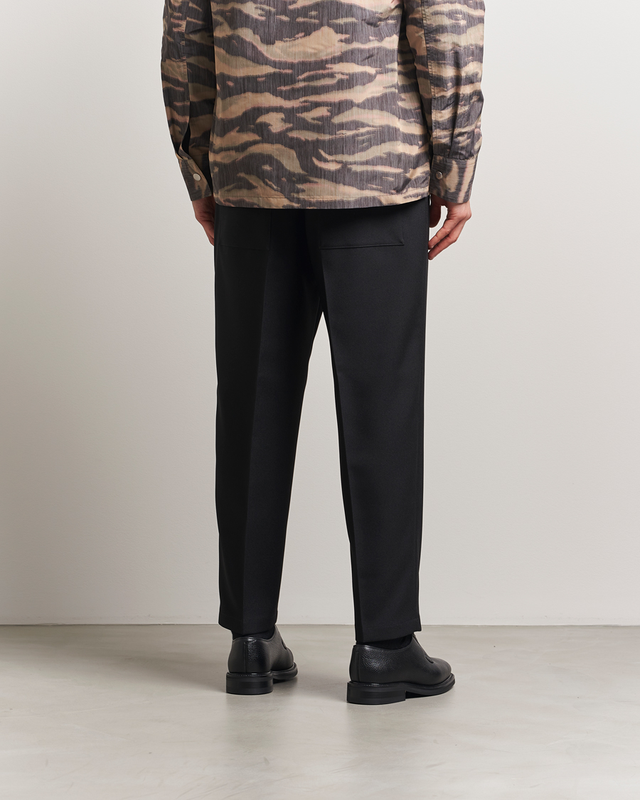 Uomini | Pantaloni | Jil Sander | Regular Fit Gabardine Trousers Black