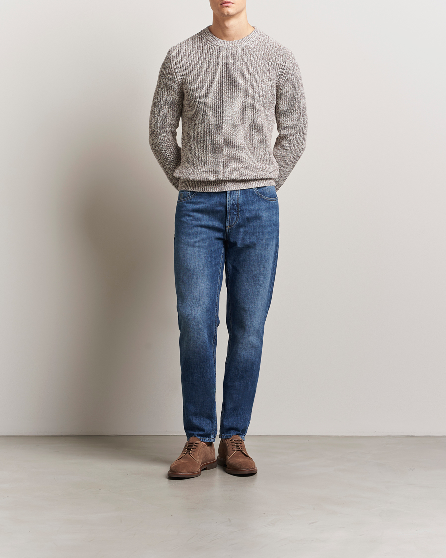 Uomini | Pantaloni | Brunello Cucinelli | Traditional Fit Jeans Medium Wash