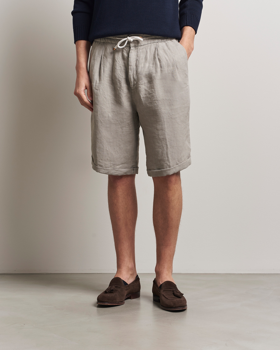 Uomini | Pantaloncini | Brunello Cucinelli | Drawstring Shorts Khaki