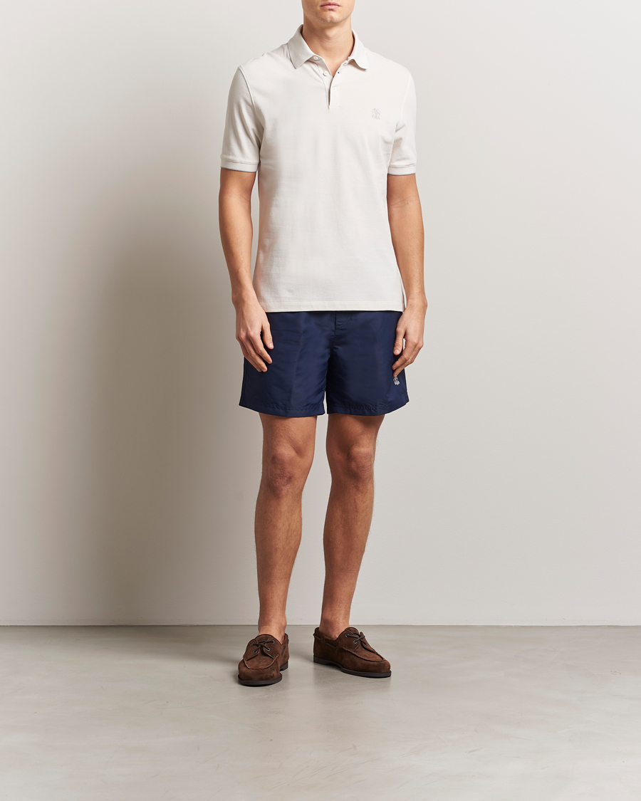 Uomini | Costumi da bagno | Brunello Cucinelli | Nylon Swim Trunks Navy