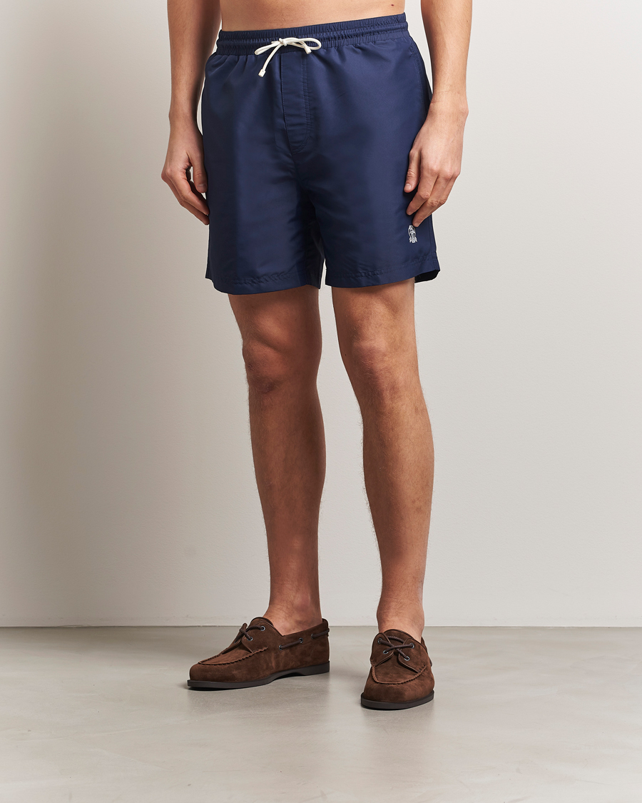 Uomini | Costumi da bagno | Brunello Cucinelli | Nylon Swim Trunks Navy