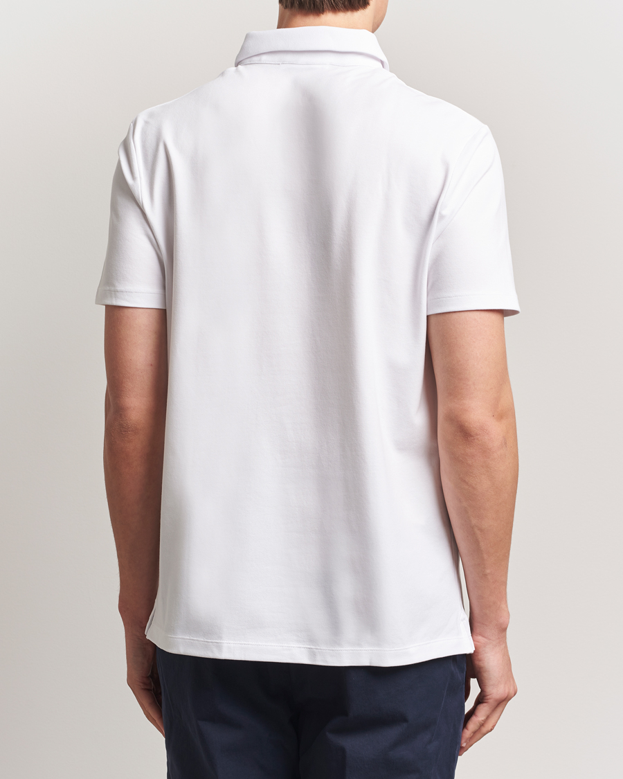 Uomini | Polo | Charles Tyrwhitt | Short Sleeve Cotton Pique Polo White