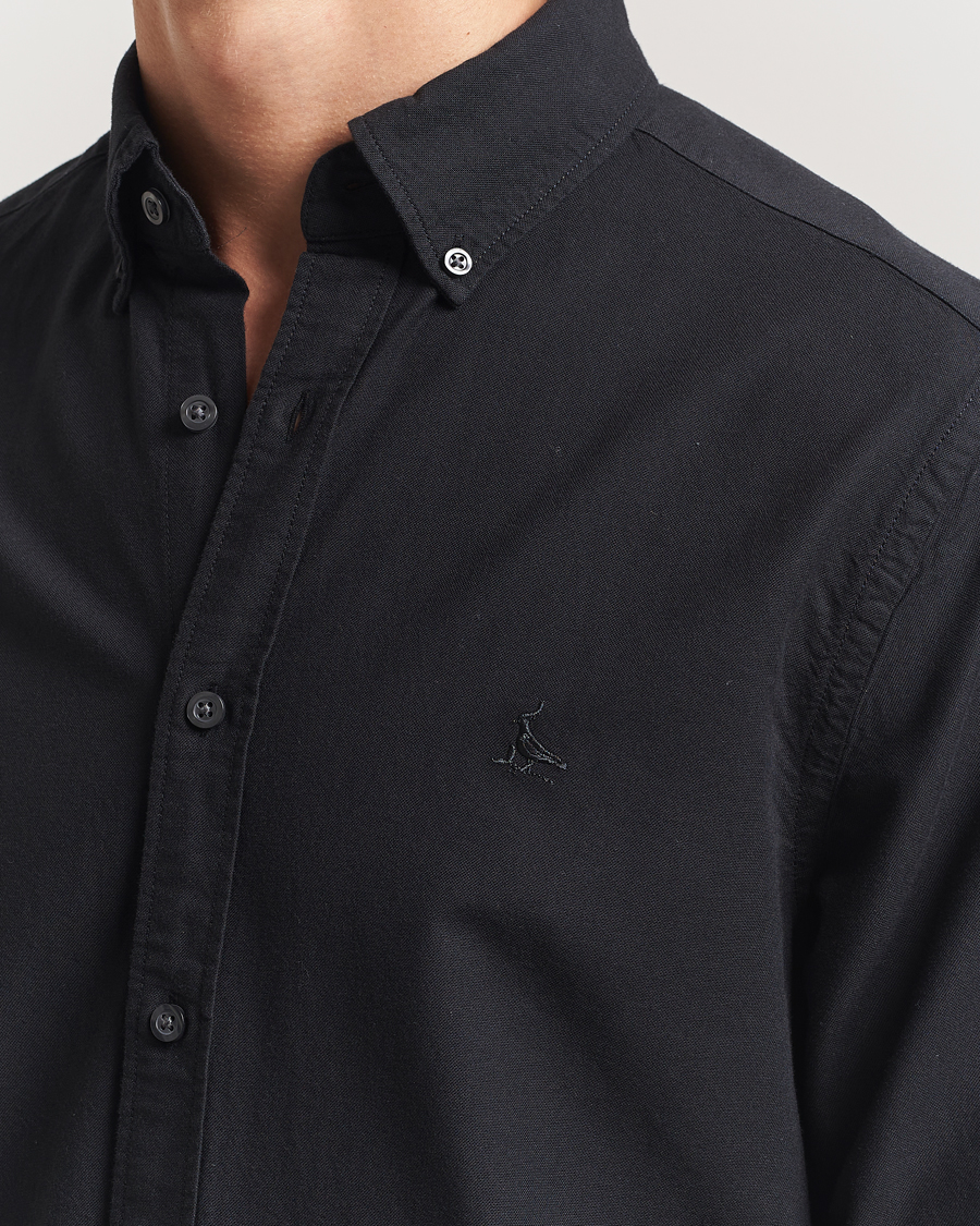 Uomini | Camicie | Charles Tyrwhitt | Button Down Stretch Oxford Shirt Black