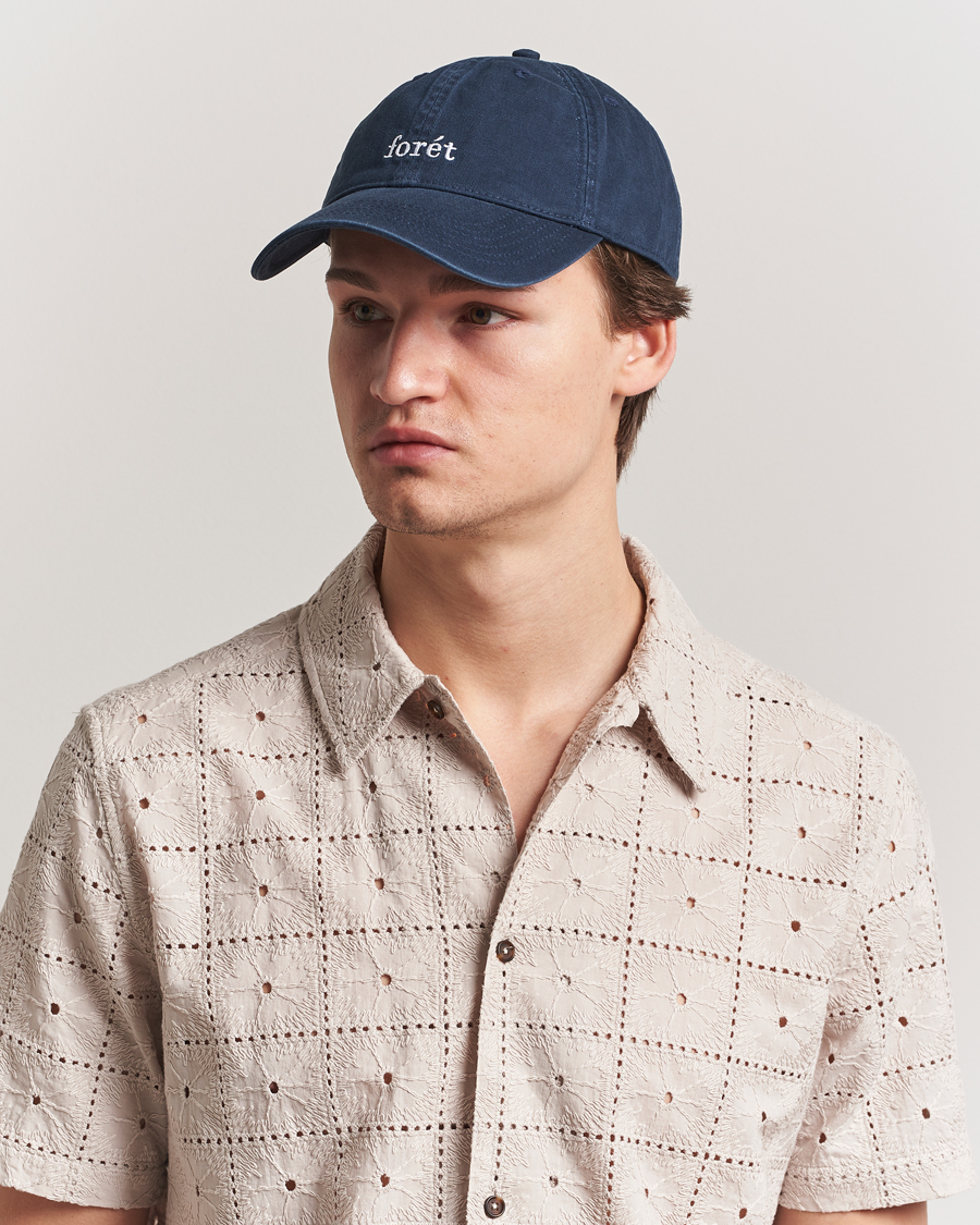 Uomini | Cappelli & Berretti | Forét | Hawk Washed Cap Navy