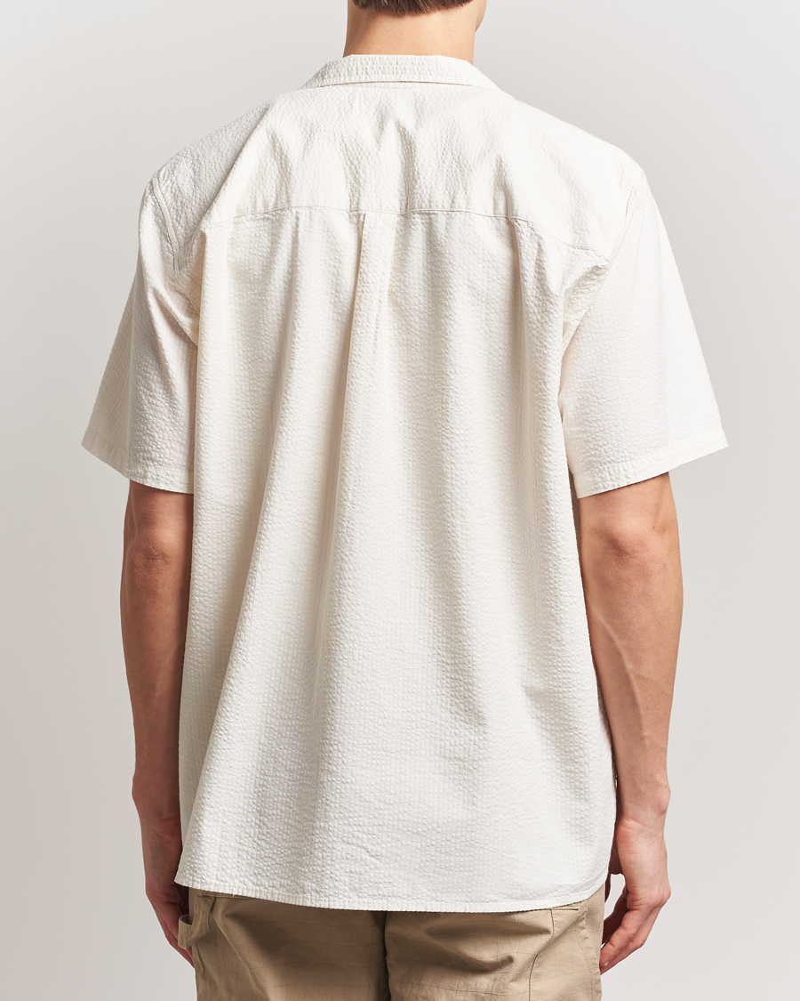 Uomini | Camicie | Forét | Hush Short Sleeve Seersucker Shirt Cloud