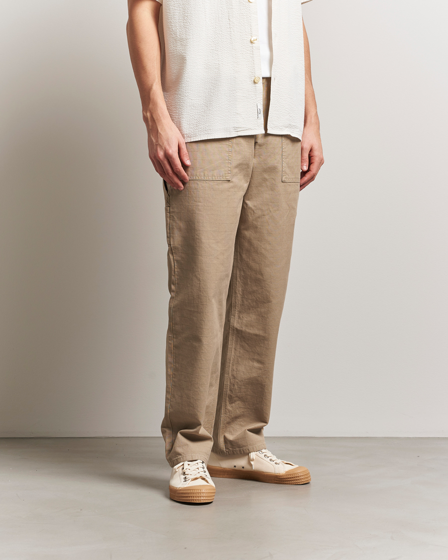Uomini | Pantaloni | Forét | Sienna Workwear Pants Khaki