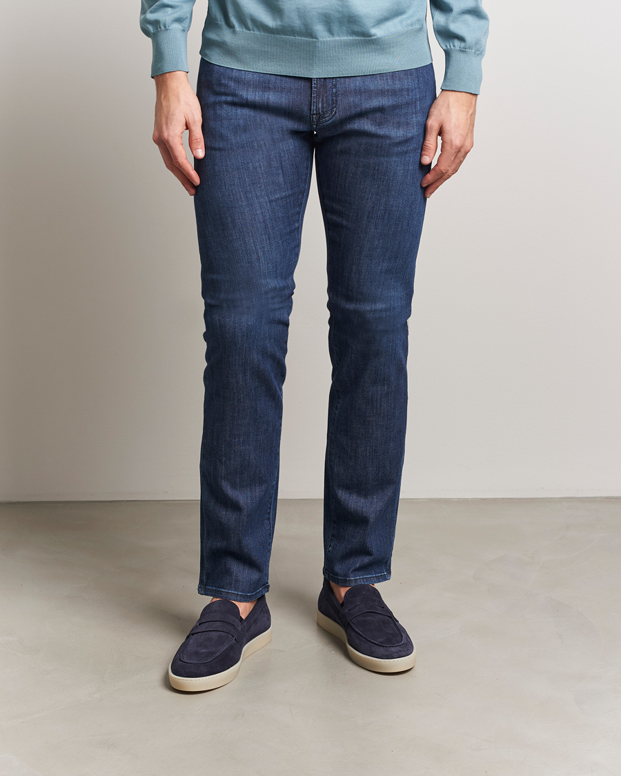 Uomini | Canali Summer Loafers Navy | Canali | Summer Loafers Navy