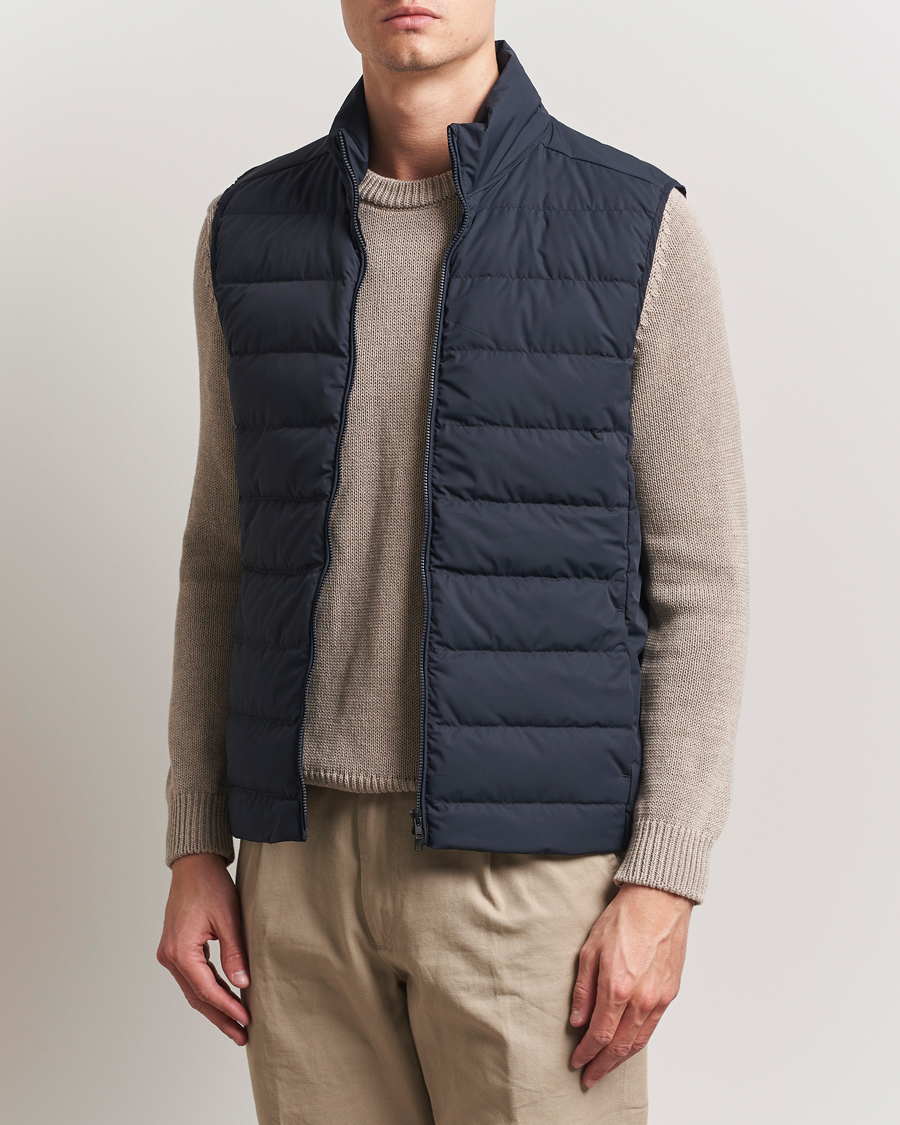 Uomini | Gilet | Scandinavian Edition | Ratio II Down Padded Vest Midnight Blue