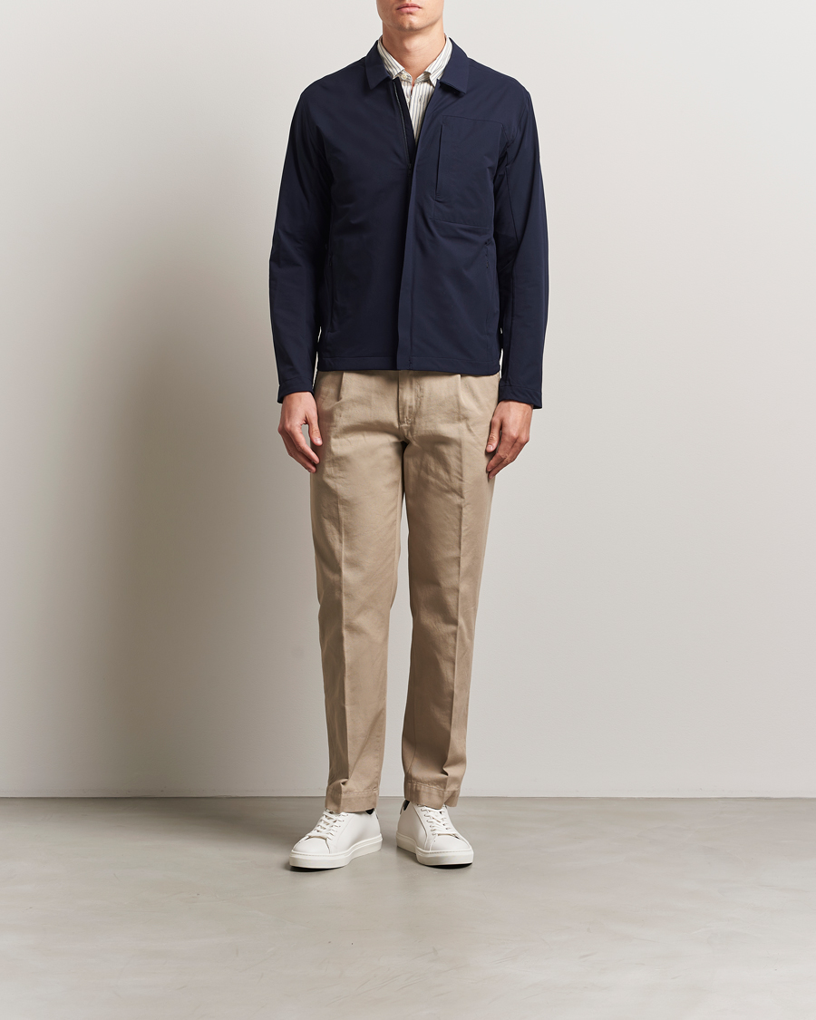 Uomini | Giacche | Scandinavian Edition | Merge II Stretch Shirt Jacket Navy Blue