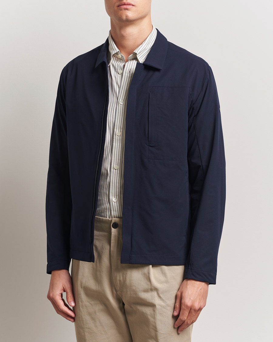 Uomini | Giacche | Scandinavian Edition | Merge II Stretch Shirt Jacket Navy Blue