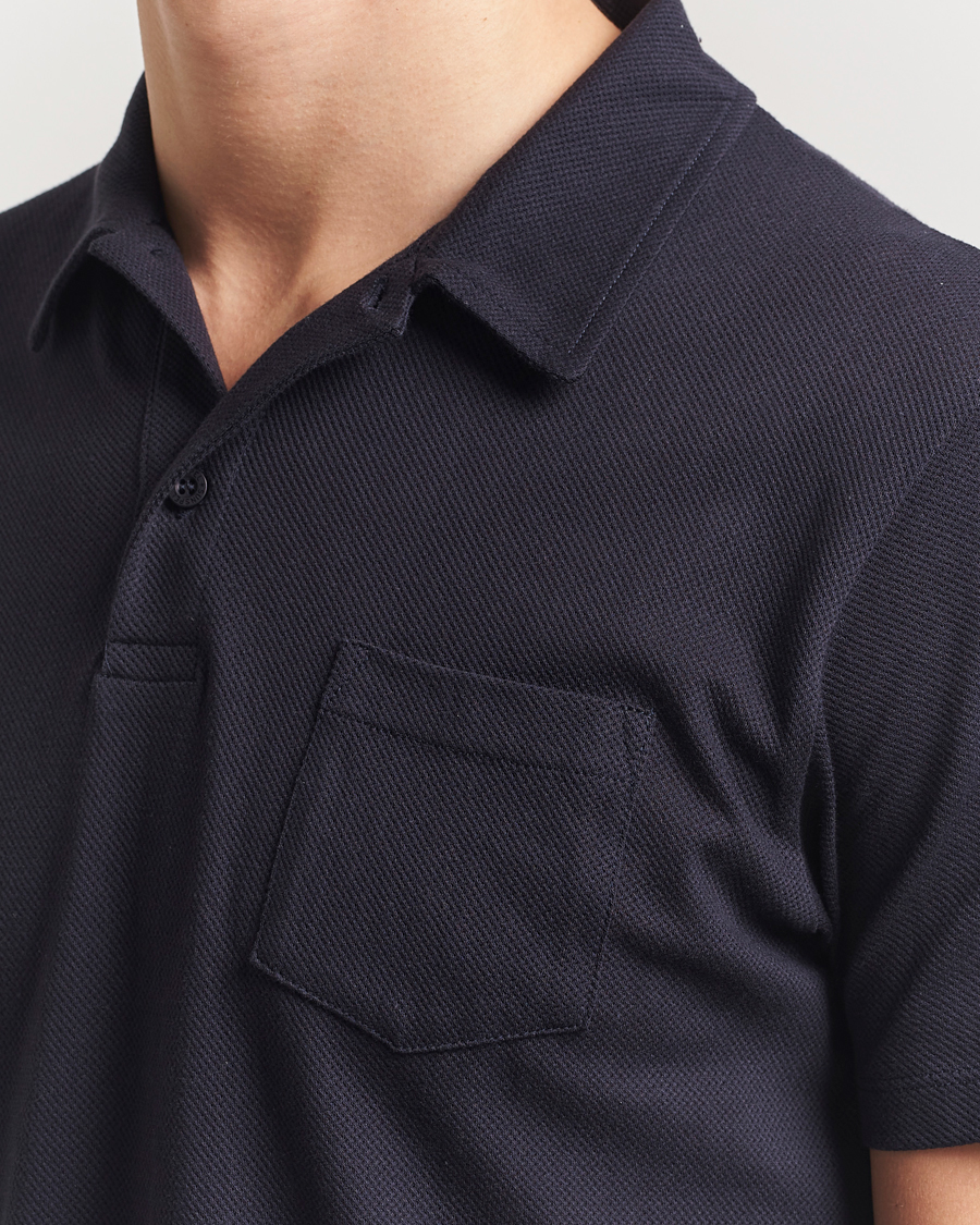 Uomini | Polo | Sunspel | Riviera Polo Shirt Midnight Navy