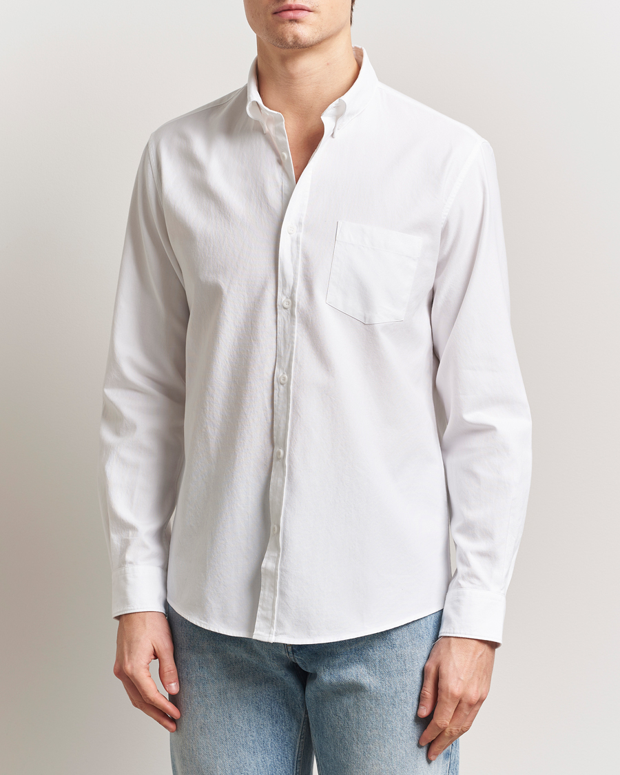 Uomini | Camicie | Sunspel | Oxford Button Down Shirt White