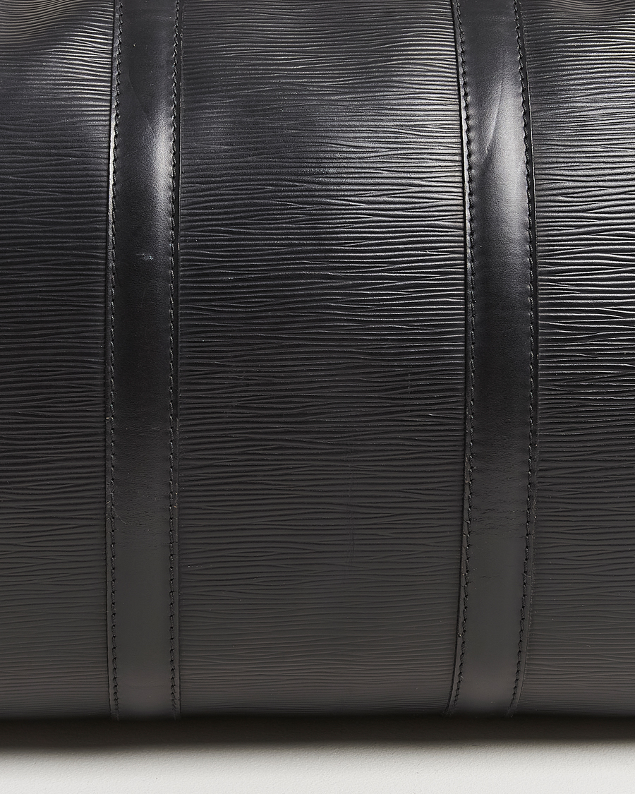 Uomini | Louis Vuitton Pre-Owned Keepall 45 Epi Leather Bag Black | Louis Vuitton Pre-Owned | Keepall 45 Epi Leather Bag Black
