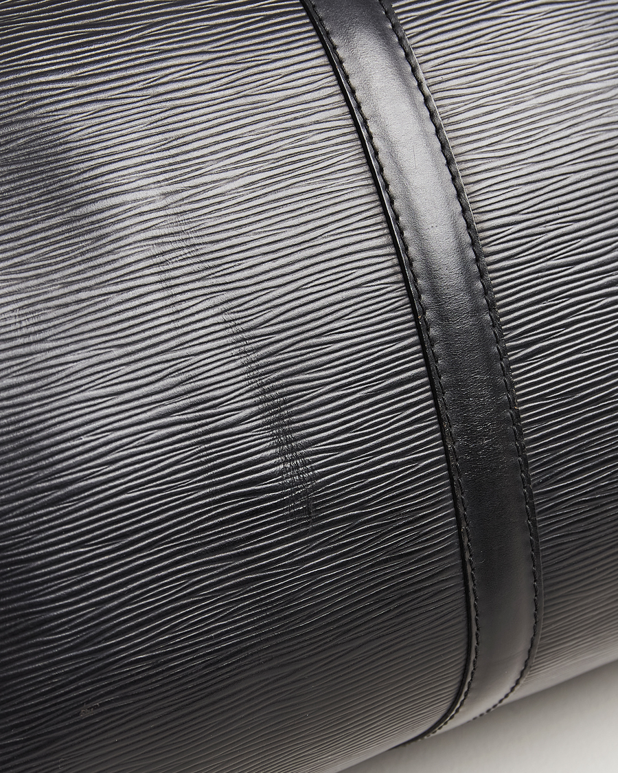 Uomini | Louis Vuitton Pre-Owned Keepall 45 Epi Leather Bag Black | Louis Vuitton Pre-Owned | Keepall 45 Epi Leather Bag Black