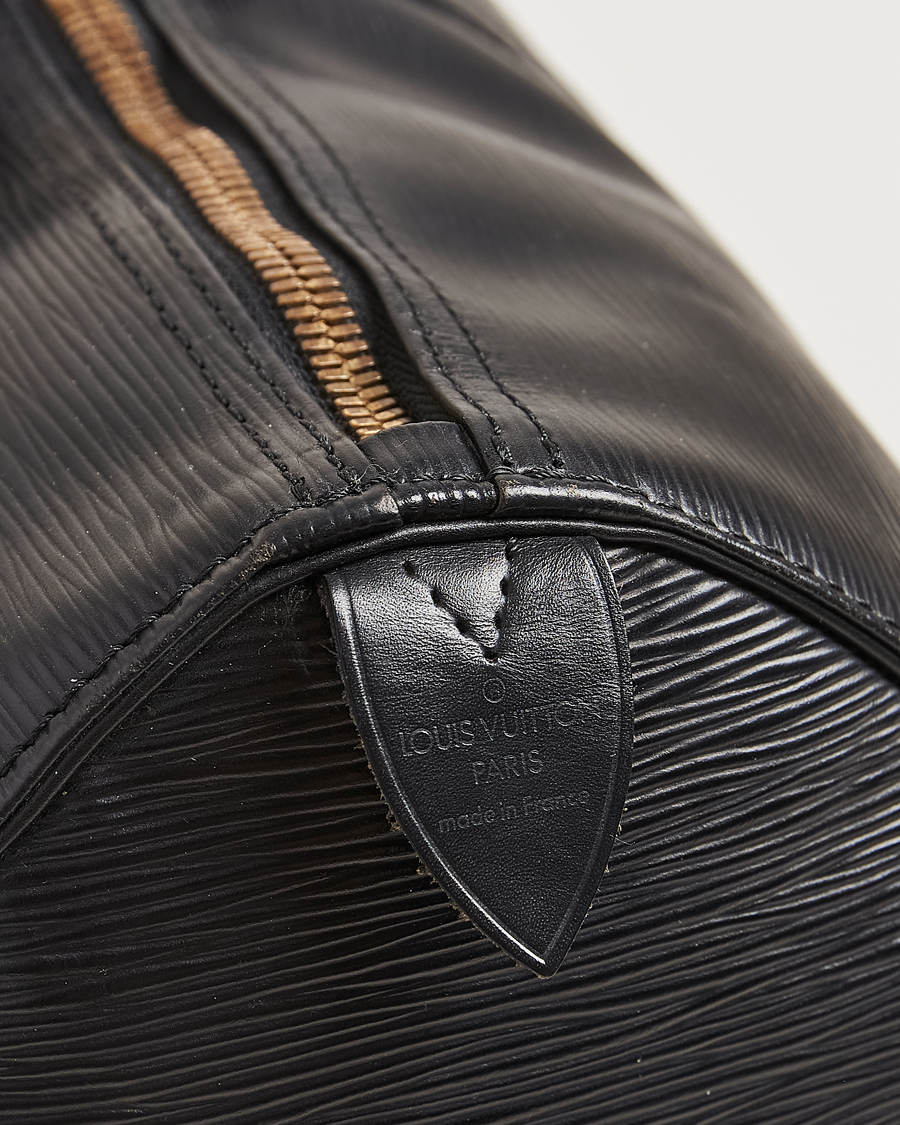 Uomini | Louis Vuitton Pre-Owned Keepall 45 Epi Leather Bag Black | Louis Vuitton Pre-Owned | Keepall 45 Epi Leather Bag Black