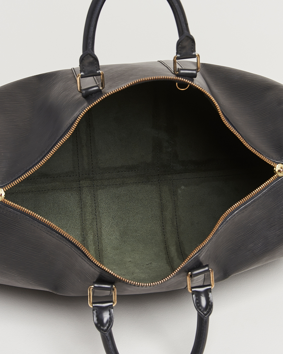 Uomini | Louis Vuitton Pre-Owned Keepall 45 Epi Leather Bag Black | Louis Vuitton Pre-Owned | Keepall 45 Epi Leather Bag Black