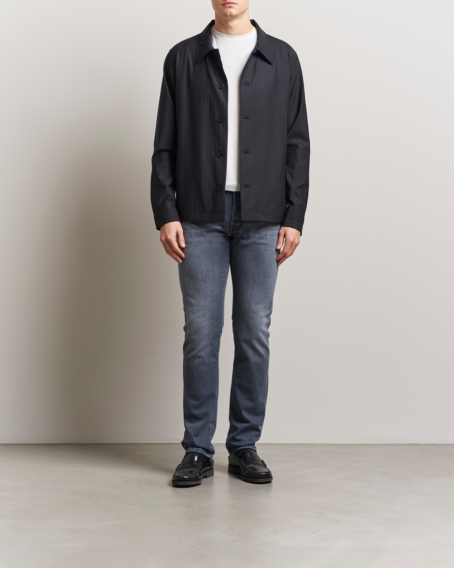 Uomini | Jeans | Jacob Cohën | Bard Slim Fit Stretch Jeans Mid Grey
