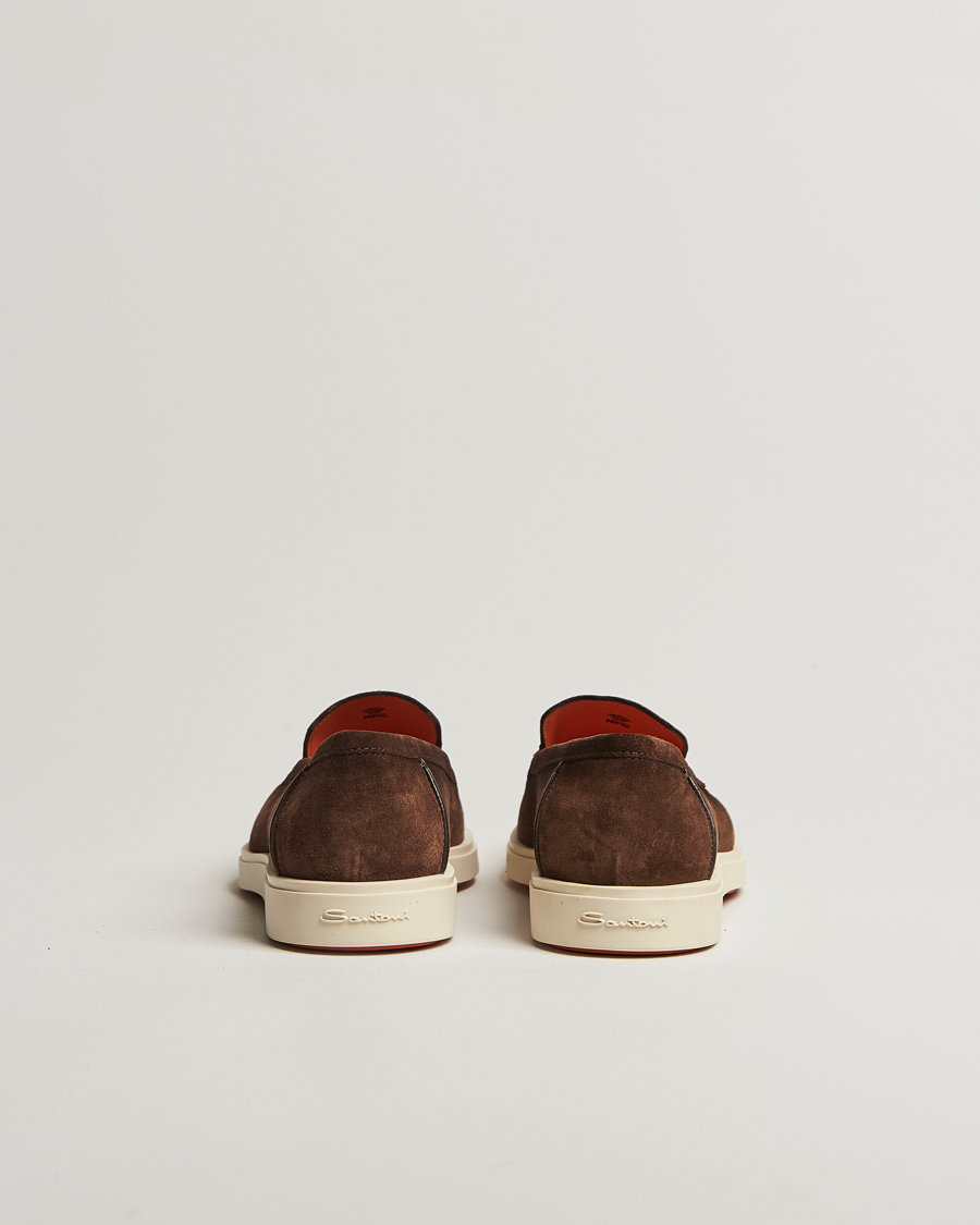 Uomini | Mocassini | Santoni | Detroit Loafer Brown Suede