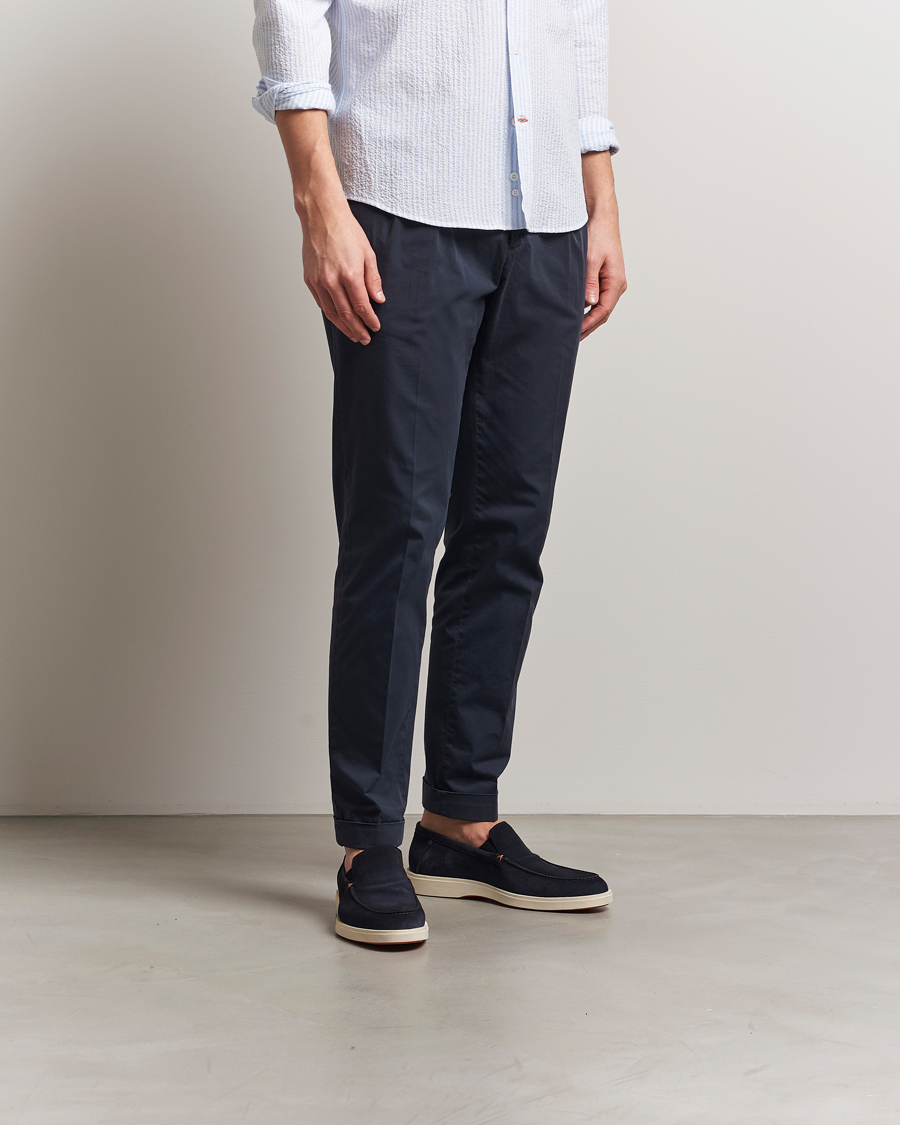 Uomini | Mocassini | Santoni | Detroit Loafer Navy Suede