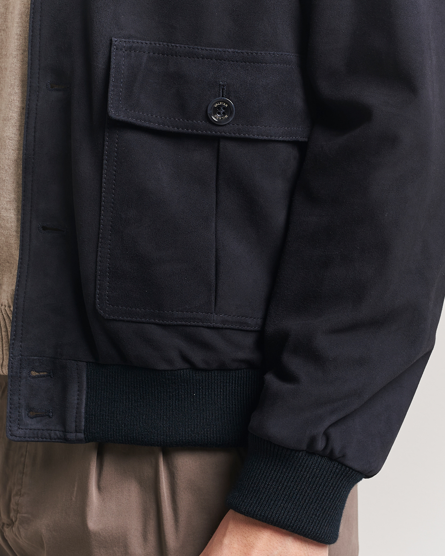 Uomini | Giacche | Valstar | Valstarino Suede Jacket Navy
