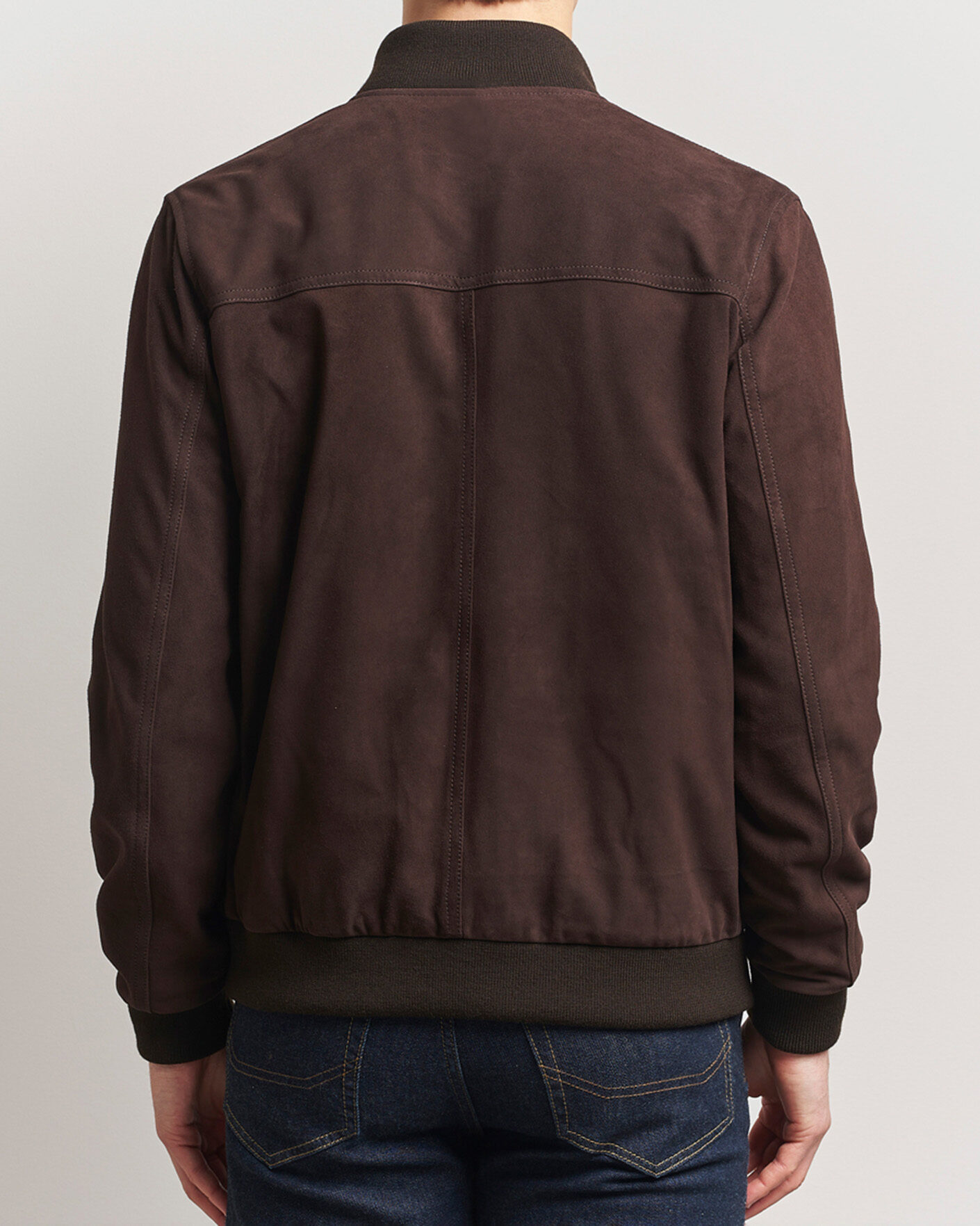 Uomini | Giacche | Valstar | Valstarino Suede Jacket Dark Brown
