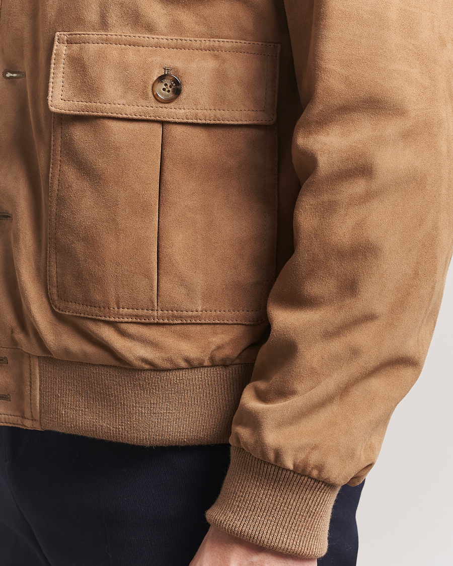 Uomini | Giacche | Valstar | Valstarino Suede Jacket Arachide