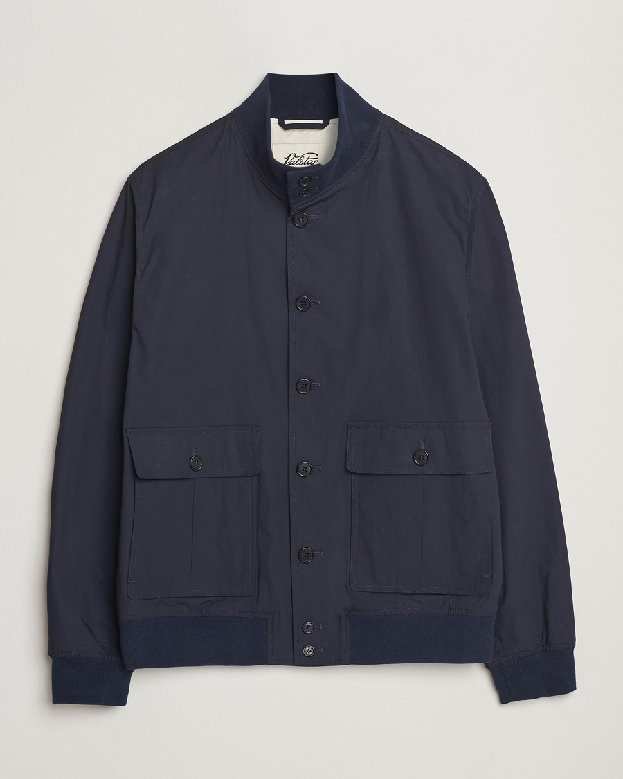 Uomini | Giacche | Valstar | Valstarino Lightweight Cotton Jacket Navy