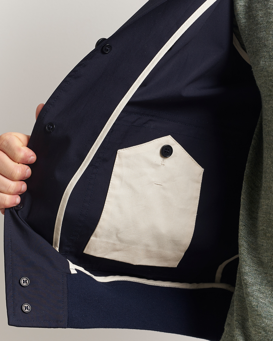 Uomini | Giacche | Valstar | Valstarino Lightweight Cotton Jacket Navy