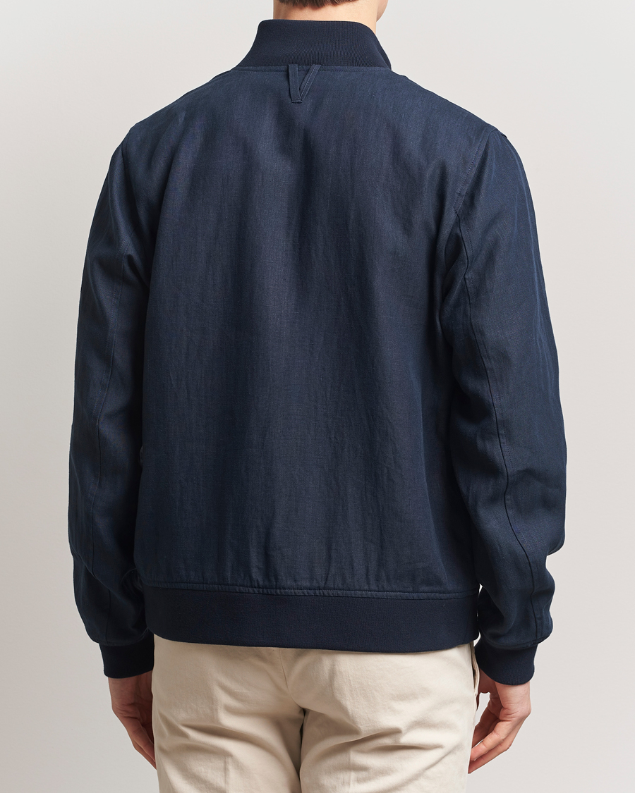 Uomini | Giacche | Valstar | Valstarino Linen Jacket Navy
