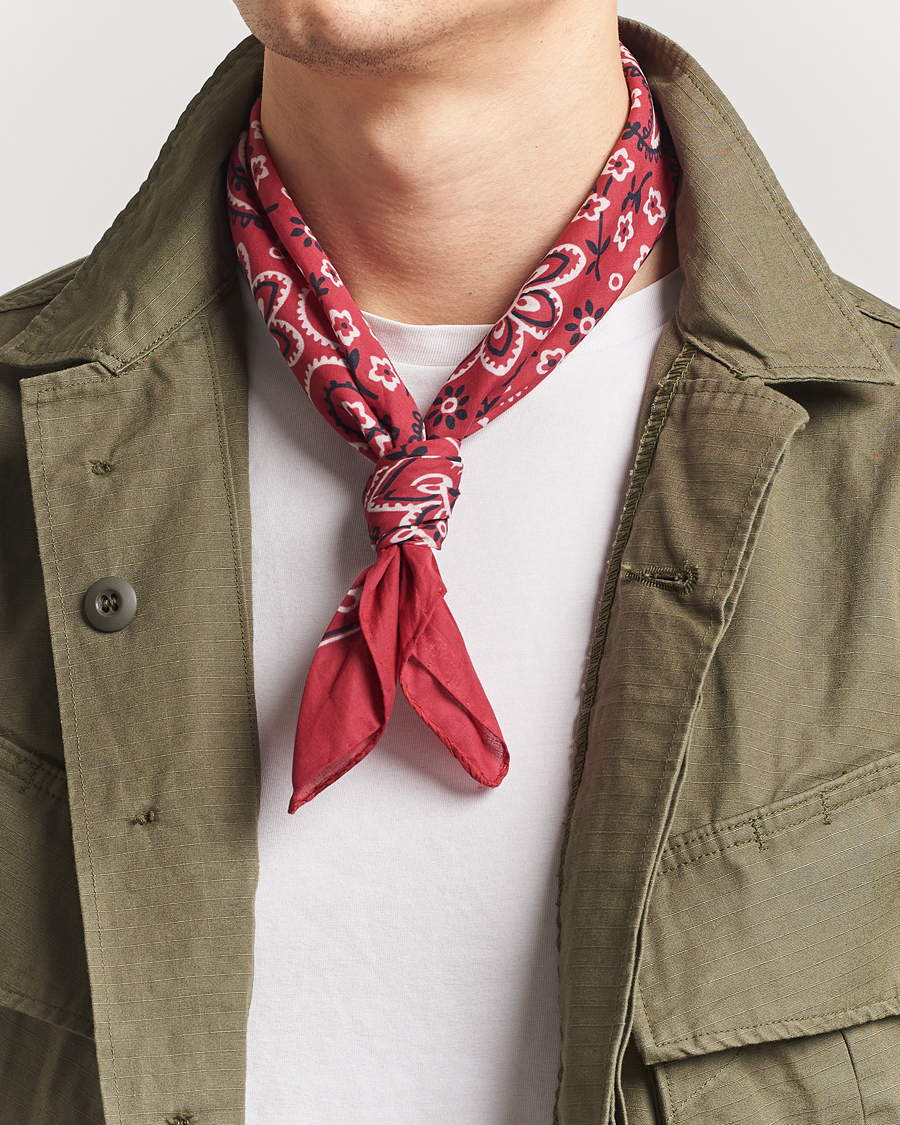 Uomini | Sciarpe | Drake's | Drake'sClassic Paisley BandanaRed