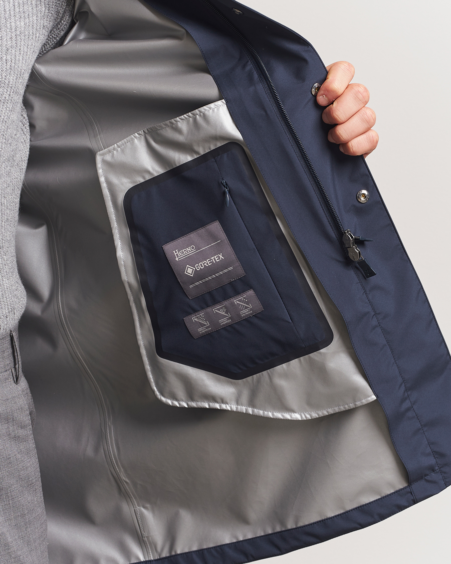 Uomini | Giacche | Herno | Gore-Tex Coat Navy