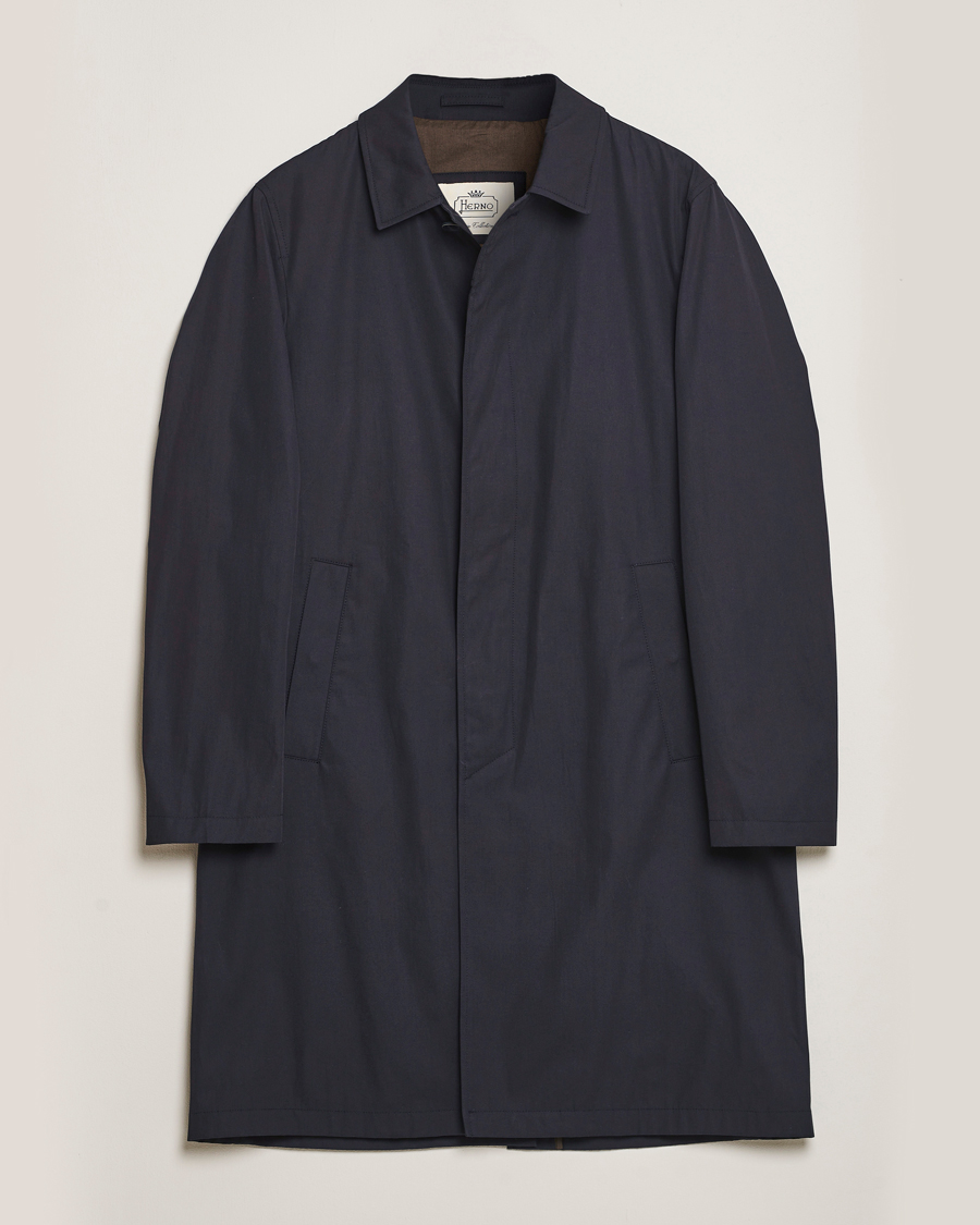 Uomini | Giacche | Herno | Cotton Car Coat Navy
