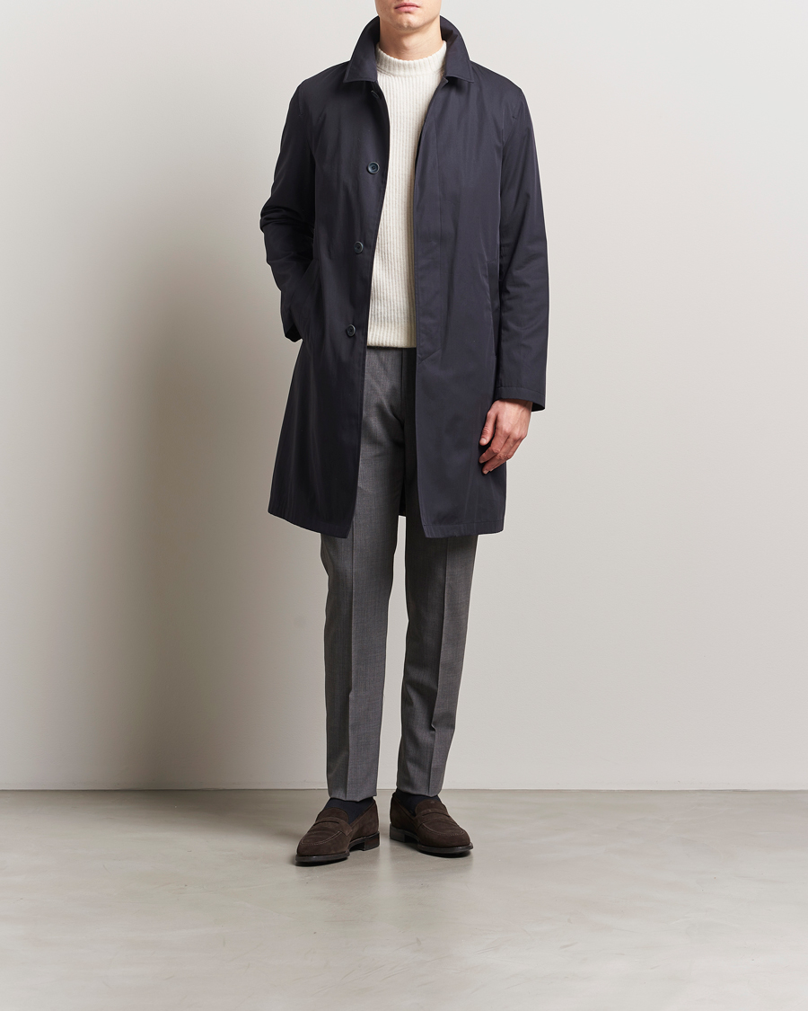 Uomini | Giacche | Herno | Cotton Car Coat Navy