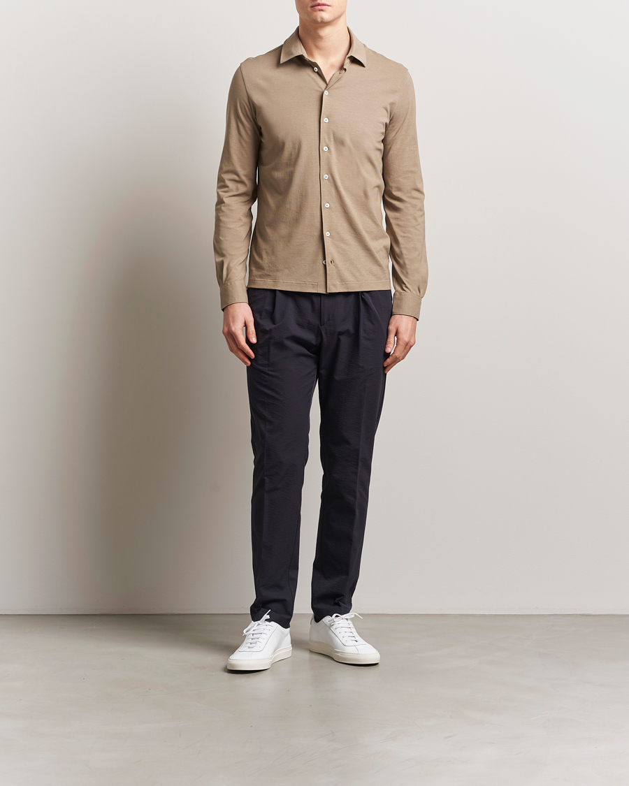 Uomini | Pantaloni | Herno | Seersucker Drawstring Pants Navy